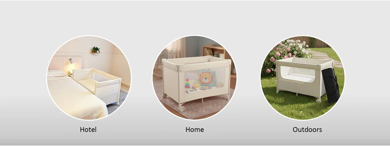 Supplied 819 marketing collage illustrating home and travel settings