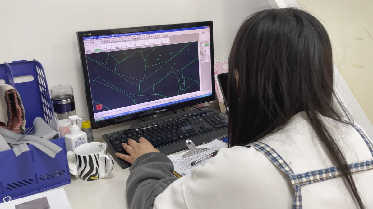 Product development workspace from supplied company media